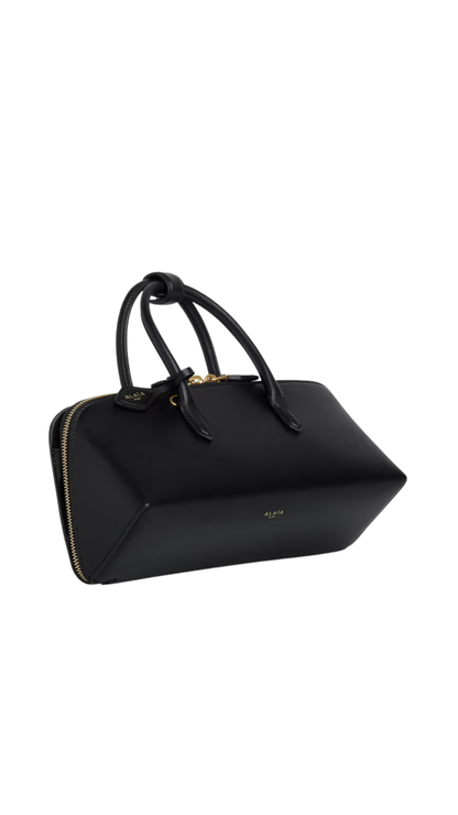Delta Small Bag in Black Box Calfskin