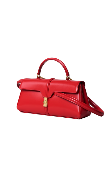 Le 16 Side-to-Side in Ultra Red Satinated Calfskin