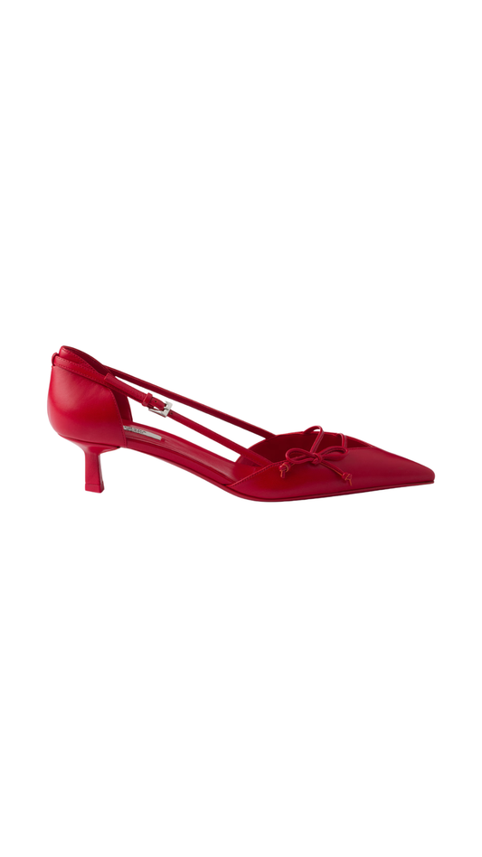 Open-Side Leather Pumps