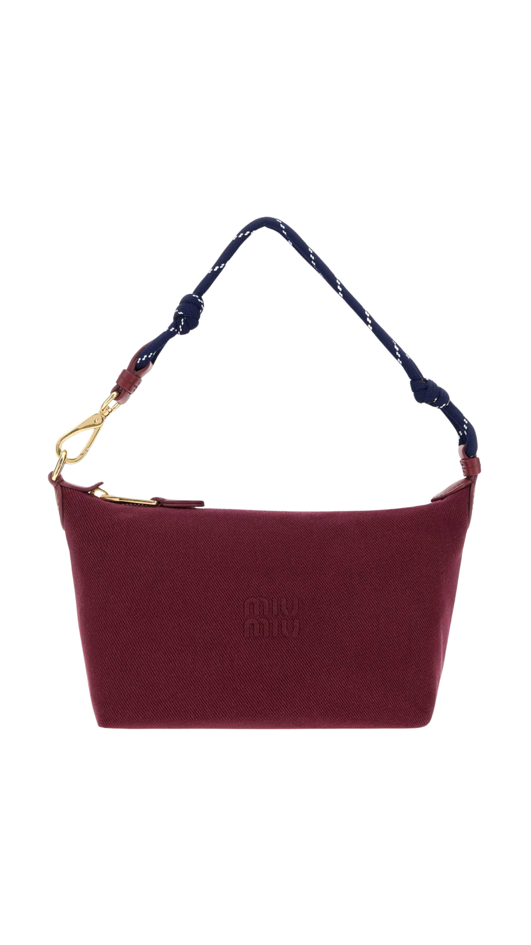 Gabardine Pouch in Amaranth/Indigo