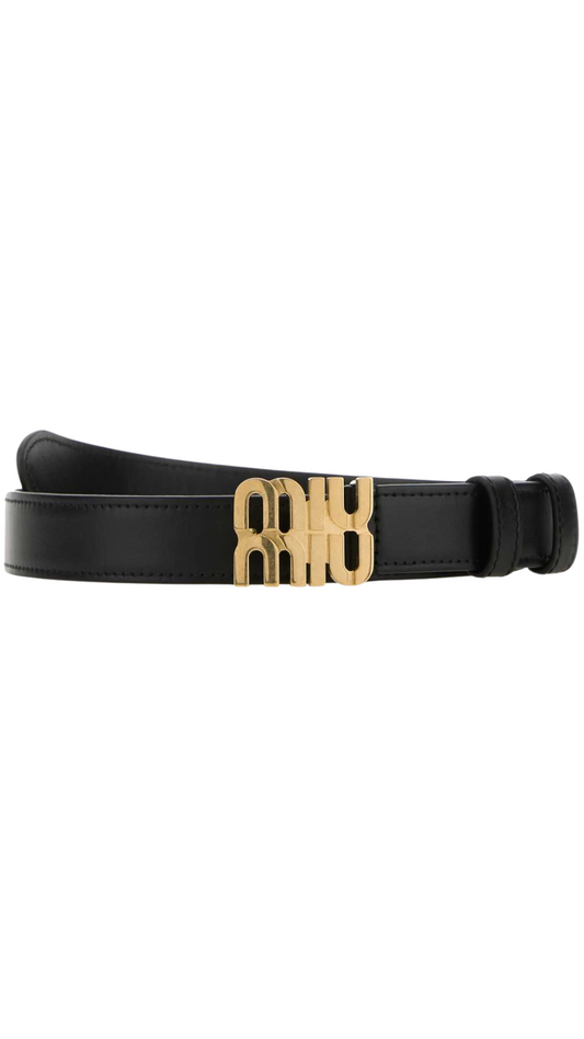 Leather Belt in Black
