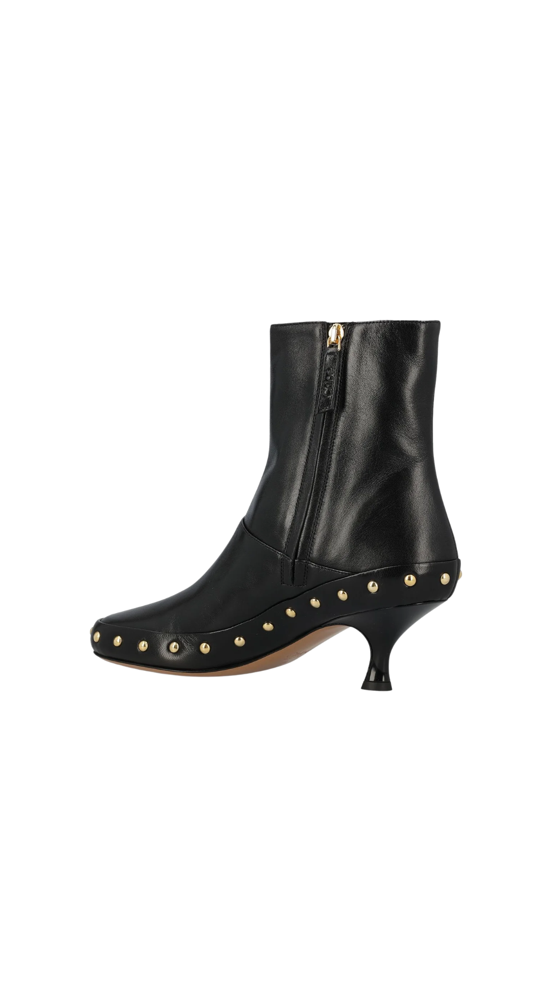 Studded Ankle Boots in Black