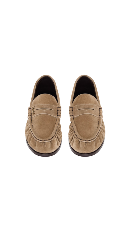 Le Loafer Supple in Nude Suede