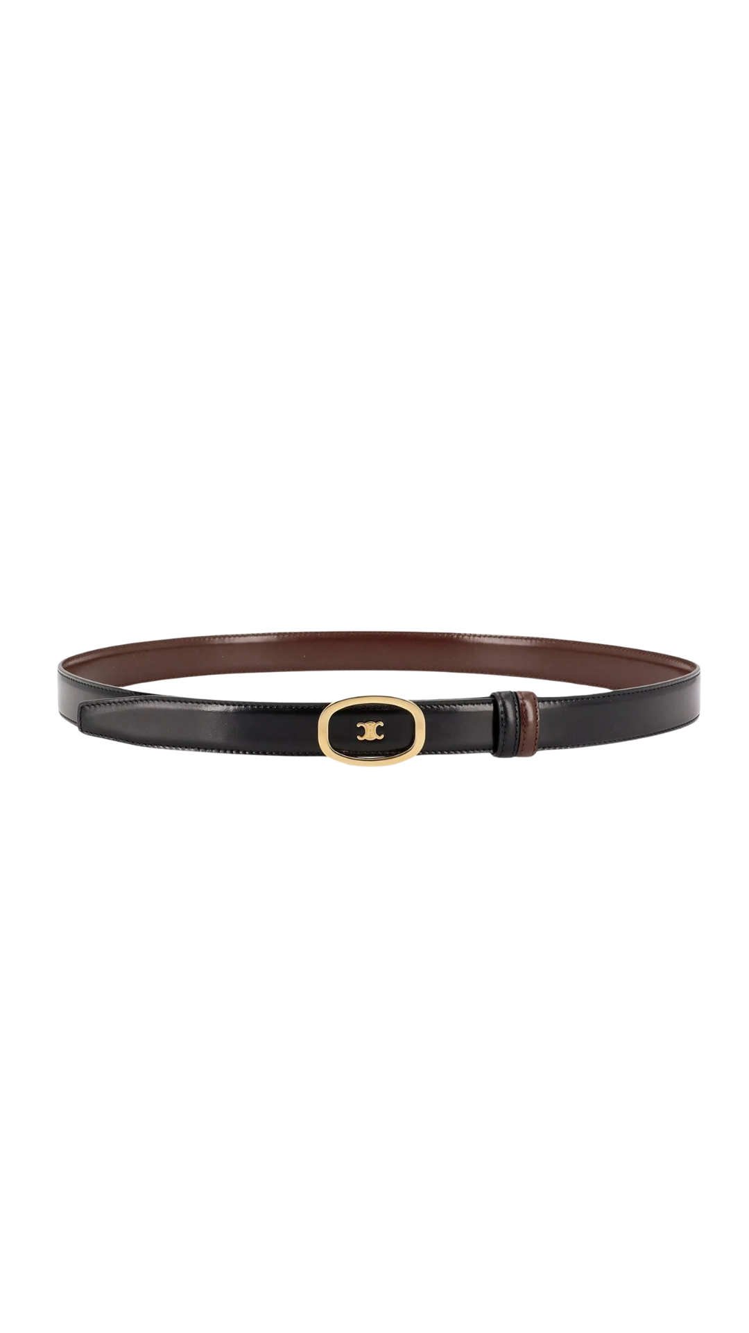 Reversible Leather Belt in Black/Brown
