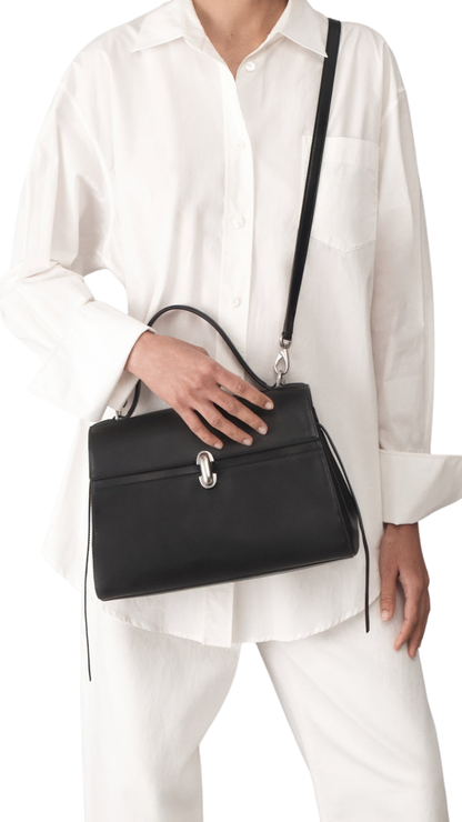 Soft Symmetry Bag In Black Calf