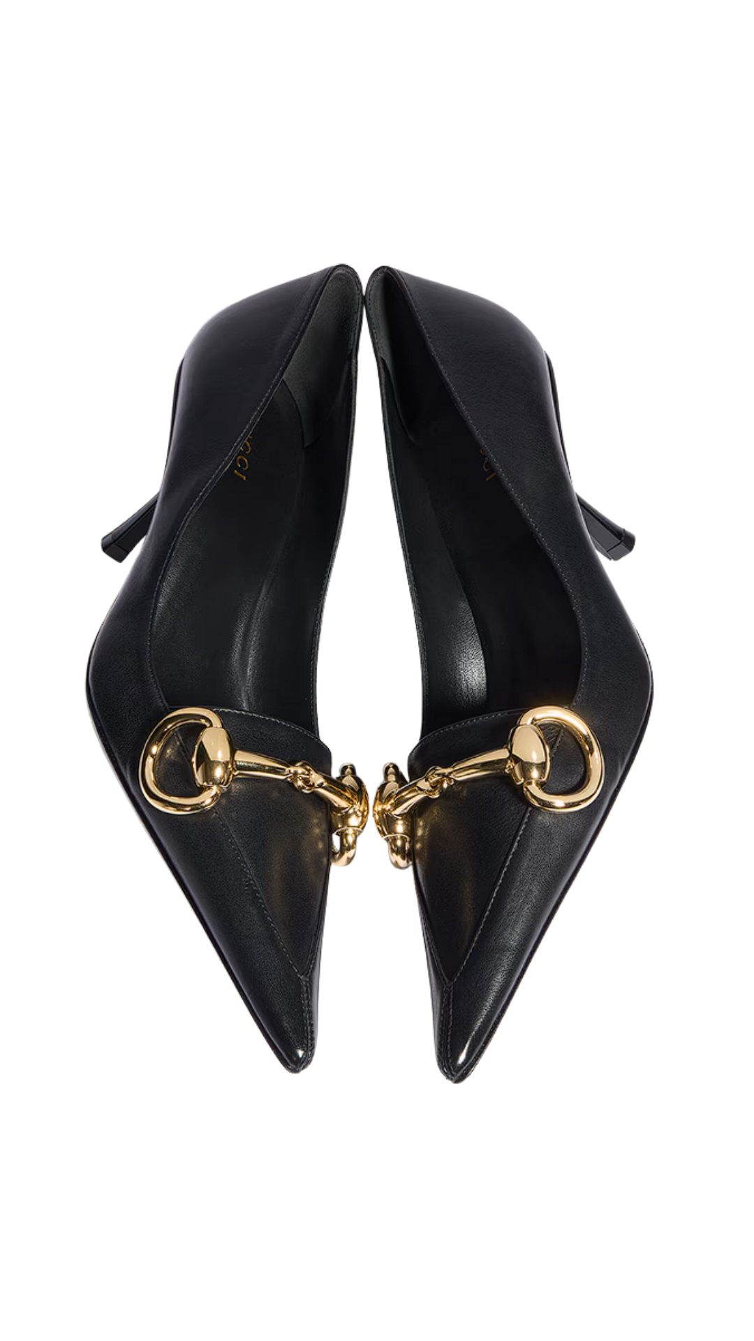 Boulevard Pump in Black Leather