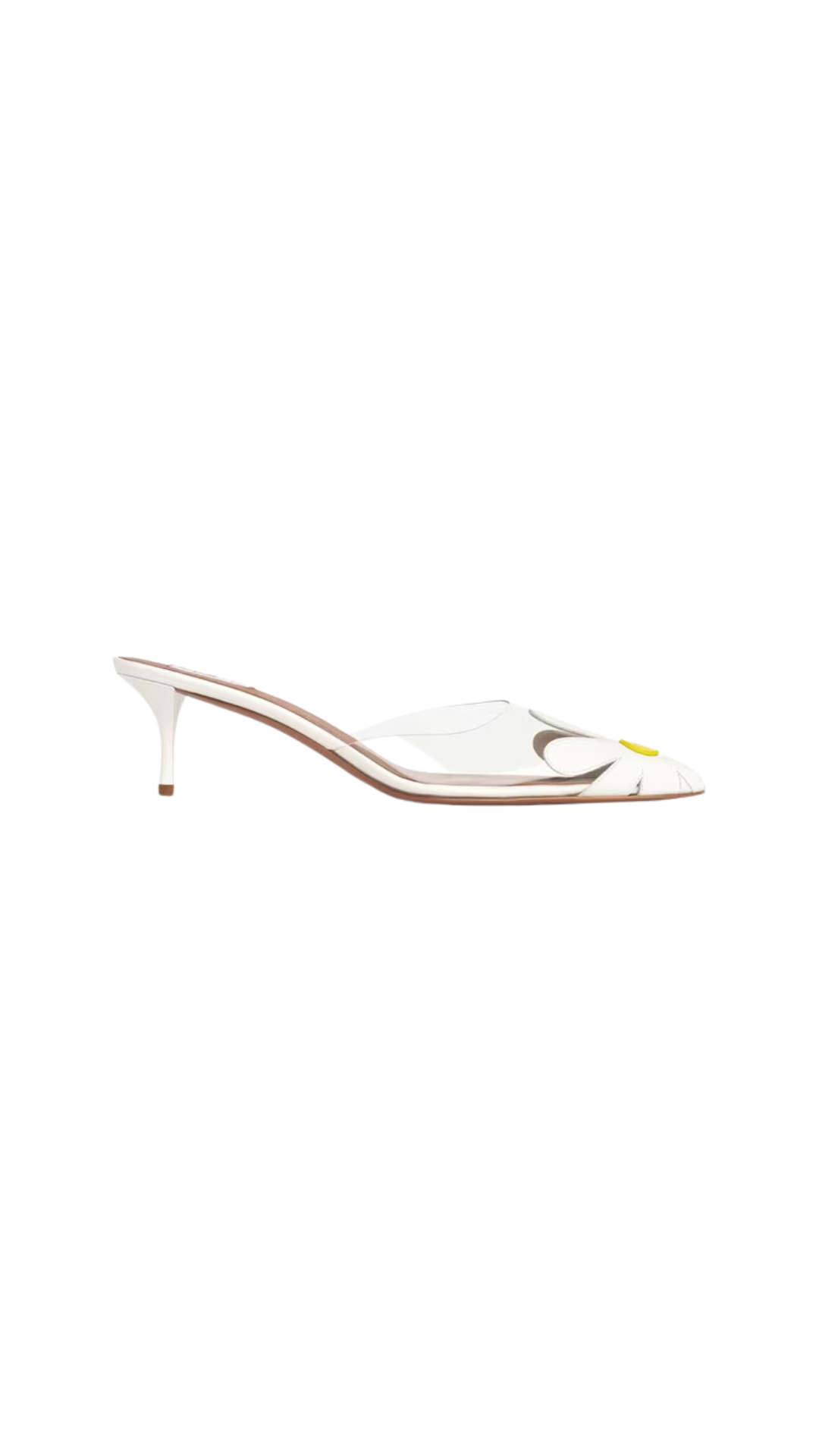 Bloom Mules in White Calfskin