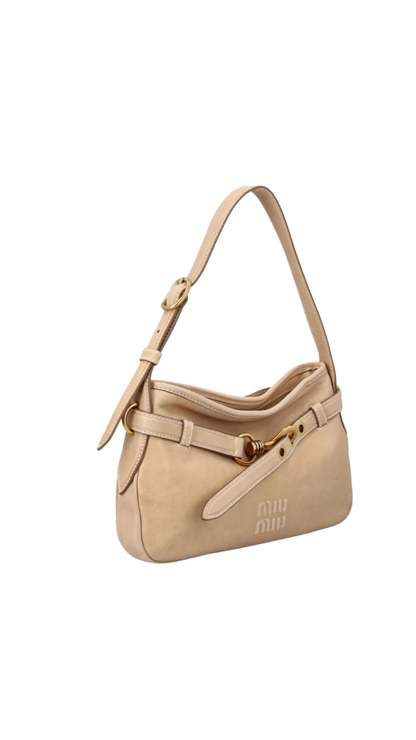 Aventure Nappa Leather Bag in Sand-Colored