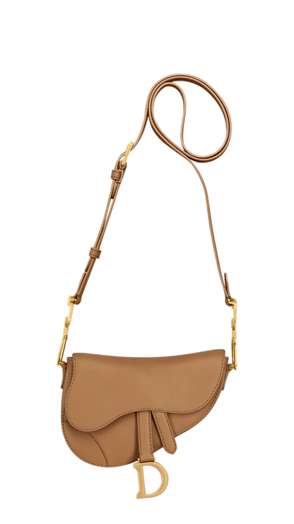 Mini Saddle Bag in Gold Ligth