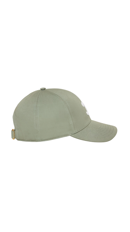Triomphe Baseball Cap in Sauge Cotton Gabardine