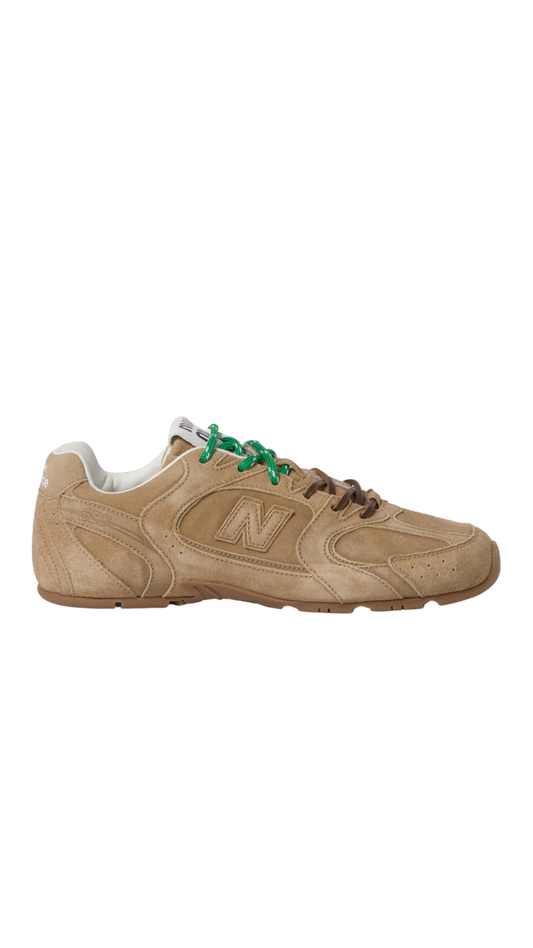 New Balance X Miu Miu 530 SL in Ecru Suede Sneakers