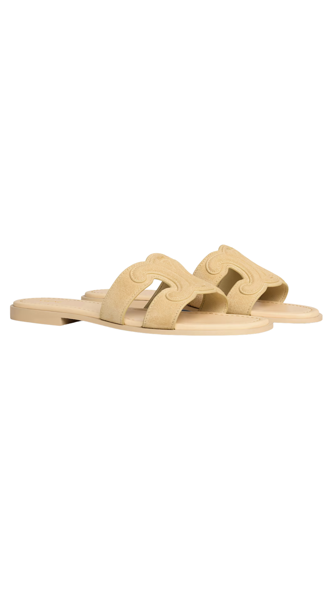 Marina Triomphe Mule in Orme Suede Calfskin