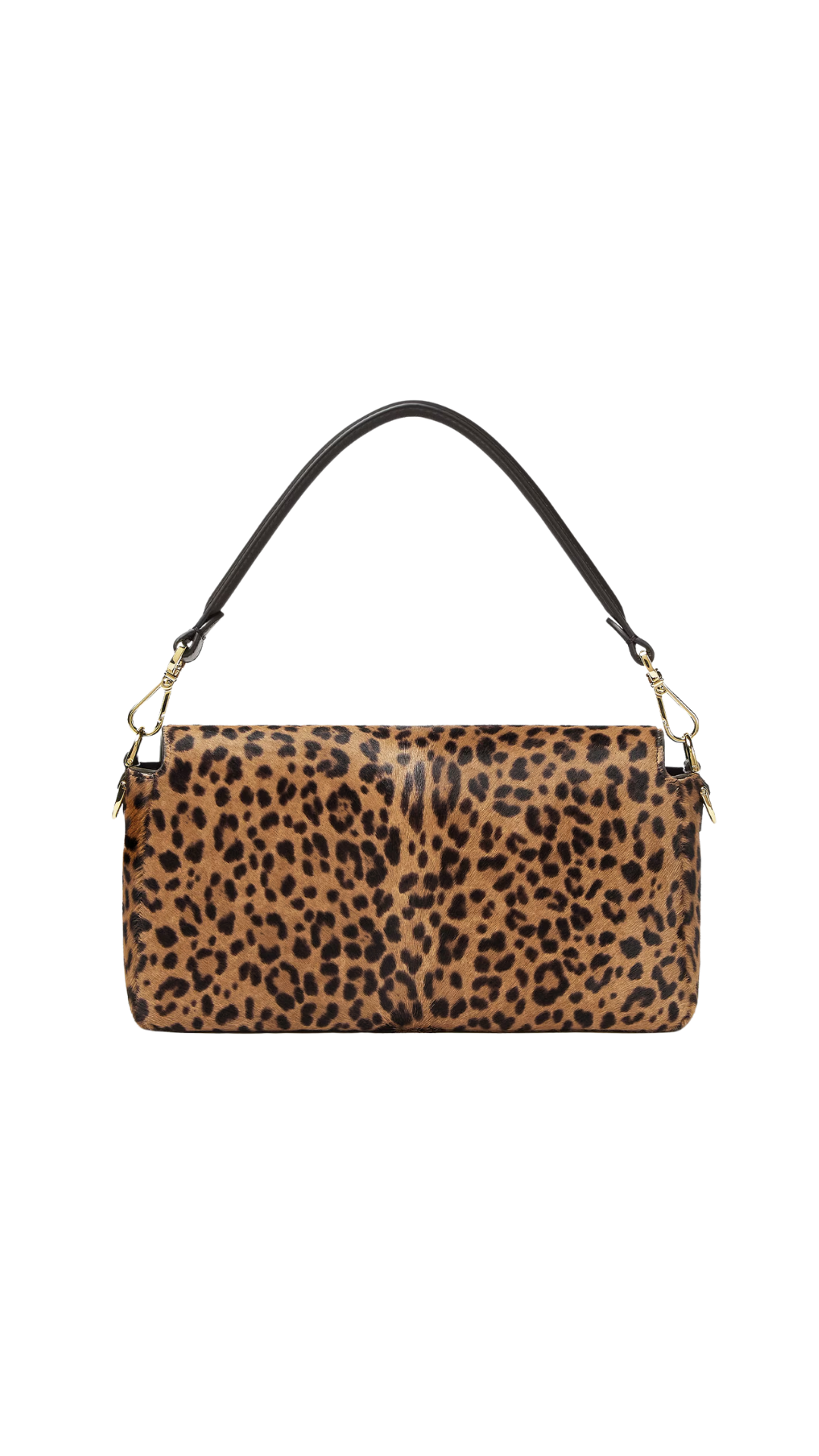 Baguette Printed Cavallino Calfskin Bag in Brown