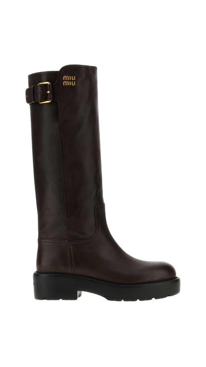 Leather Boots in Brown