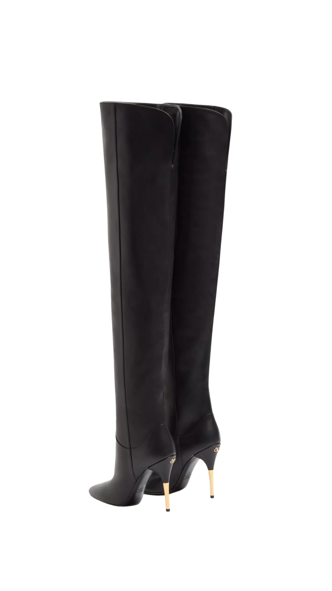 Deboot Over-the-Knee Calfskin Boot 105mm in Black