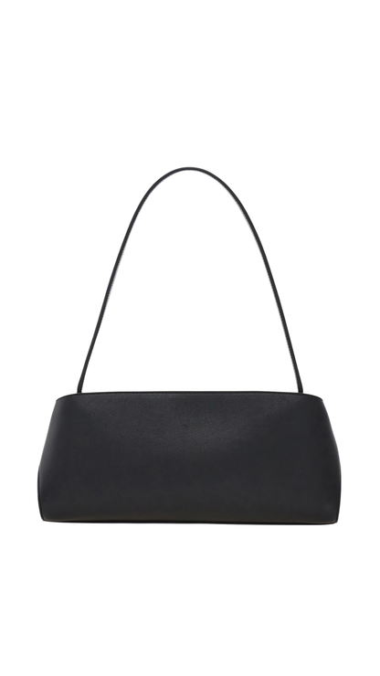 Hug East-West Shoulder Bag in Black/Burgundy