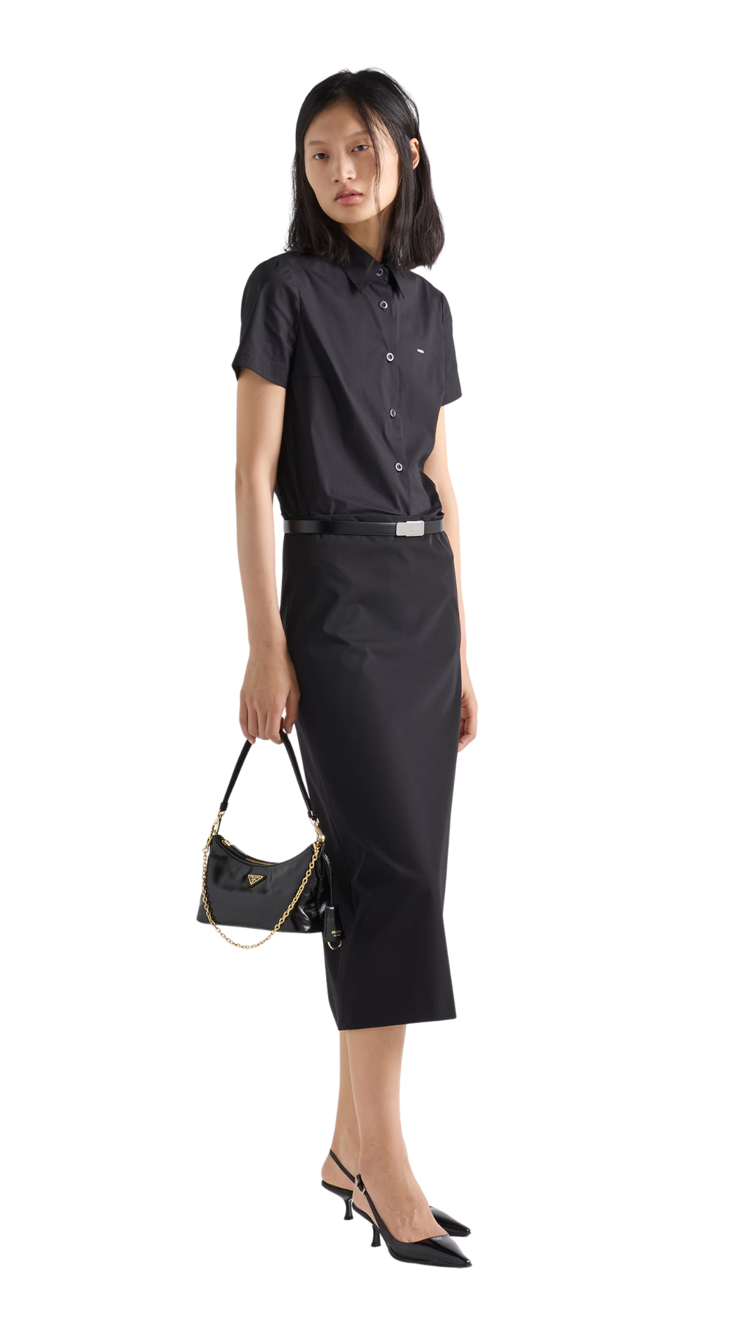 Leather Mini-Bag in Black