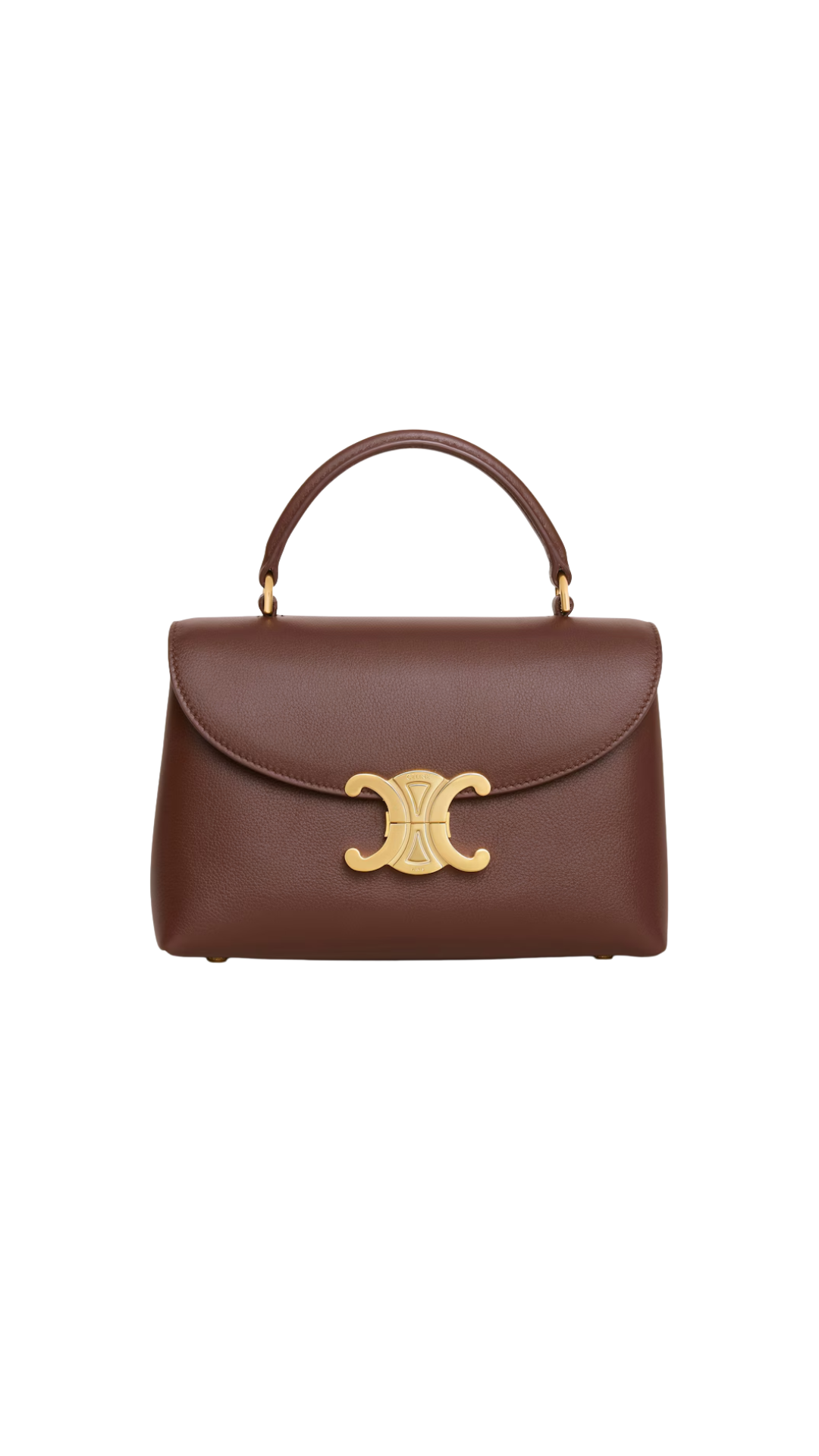 Teen Nino Bag in Supple Grained Calfskin in Chestnut