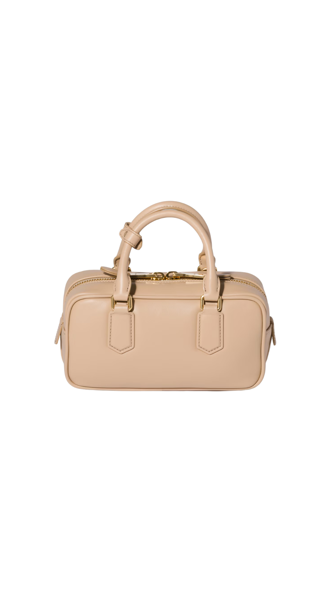 Arcadie Leather Bag in Sand Beige