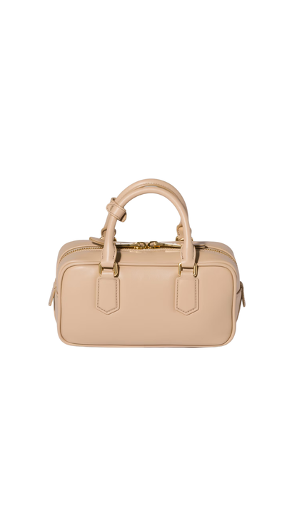 Arcadie Leather Bag in Sand Beige
