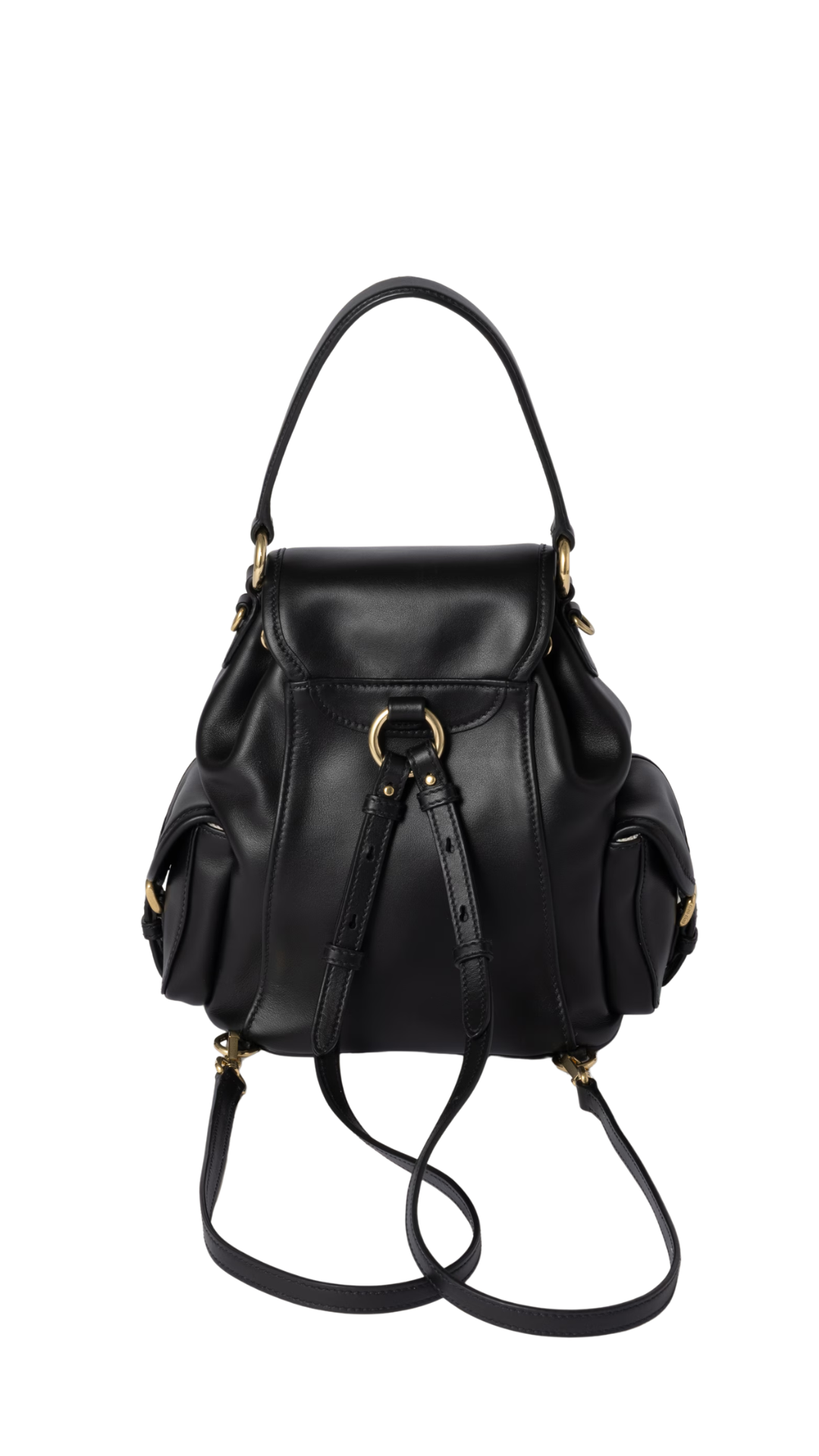 Leather Backpack in Black