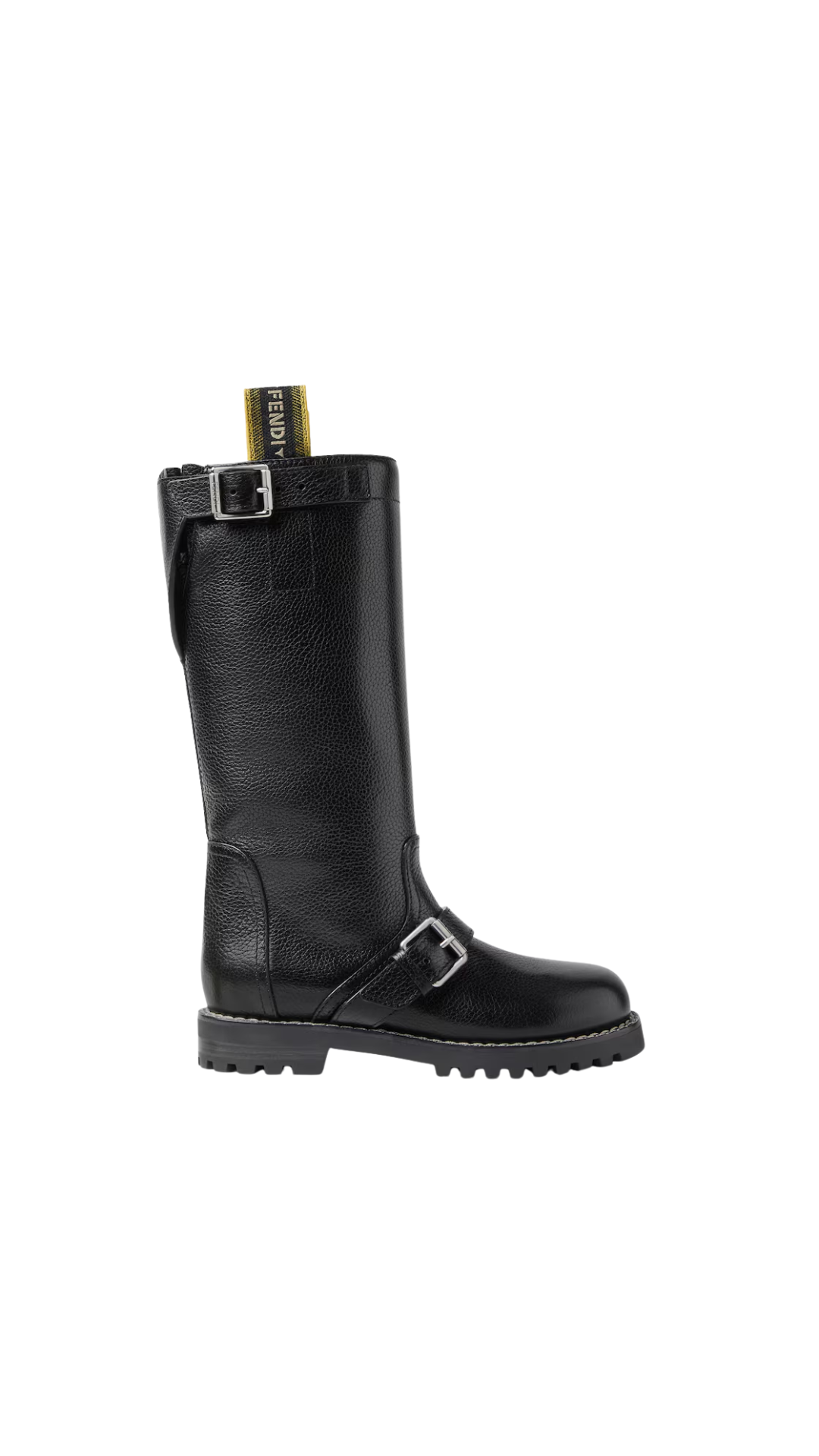 Fendi Commando in Black Leather Boots