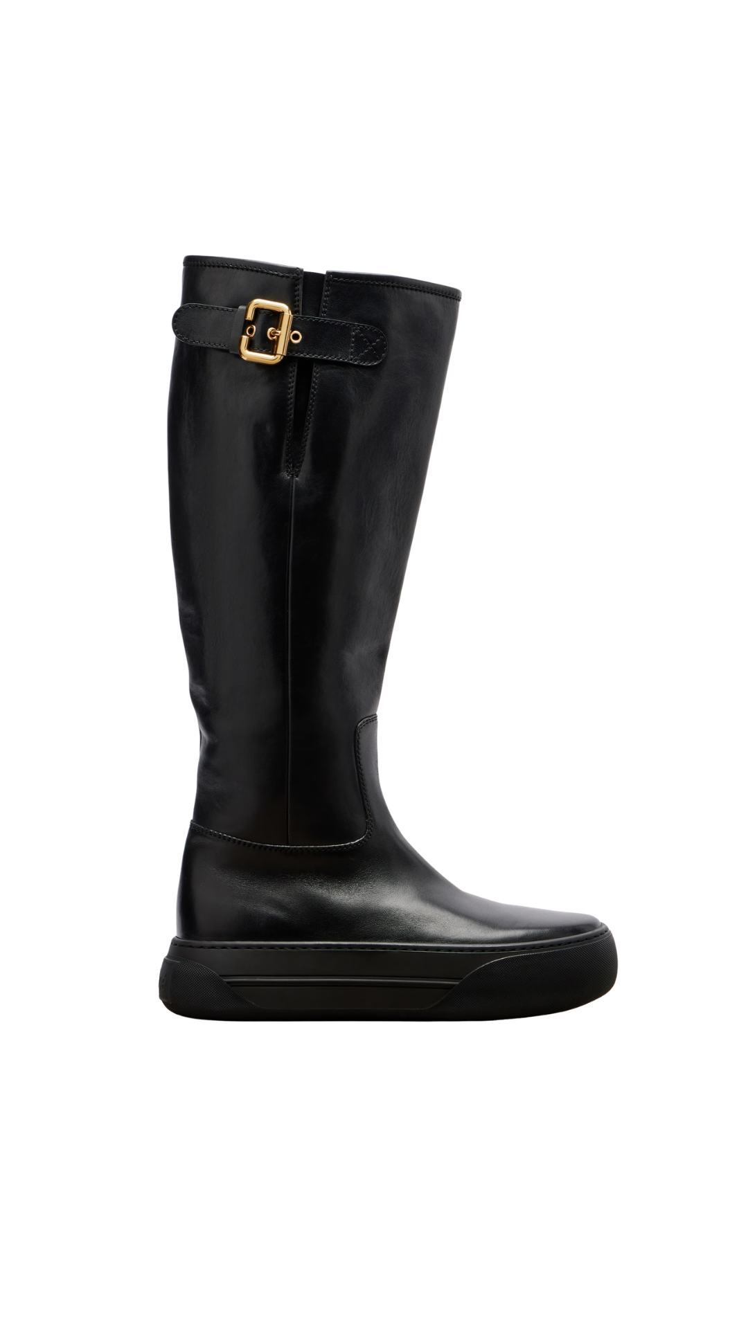 Delia Boot in Black Leather