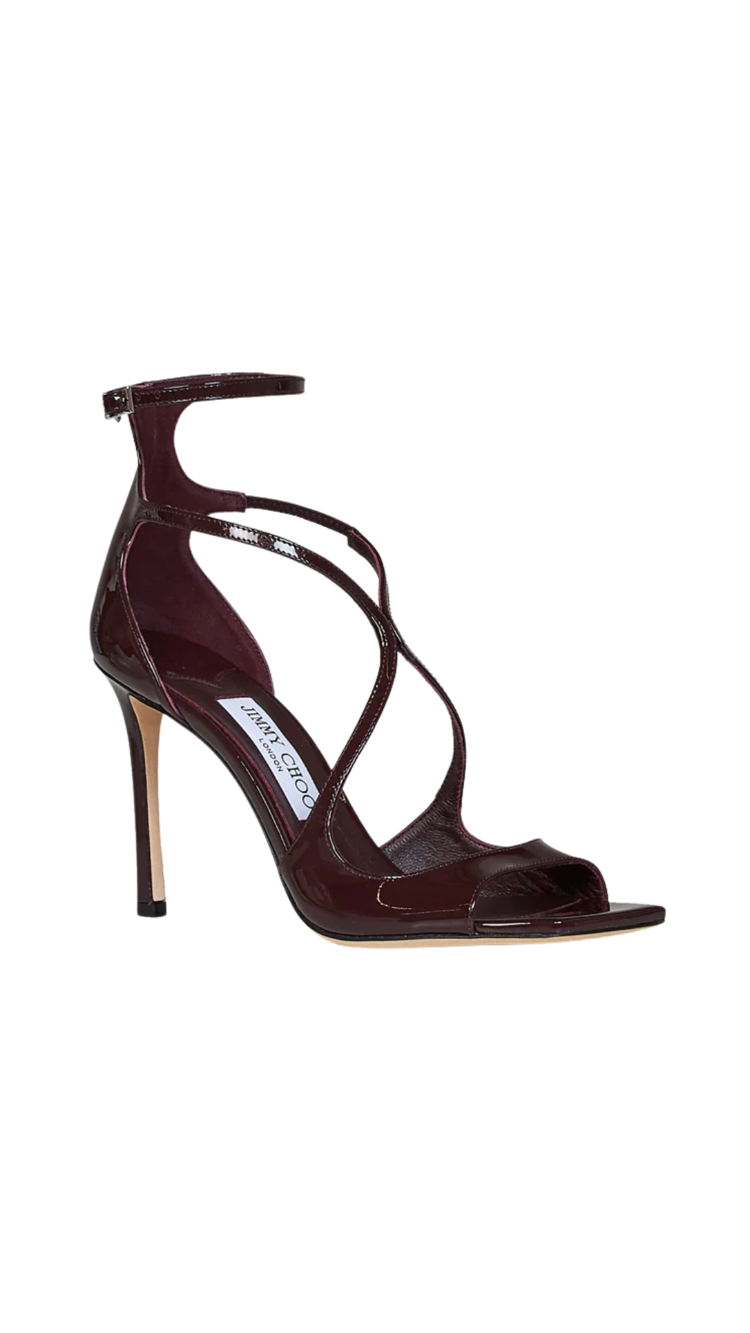 Azia 95 in Deep Merlot Patent Leather Sandals