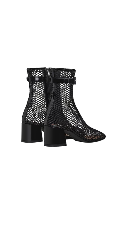 Boots 55 in Black Fishnet