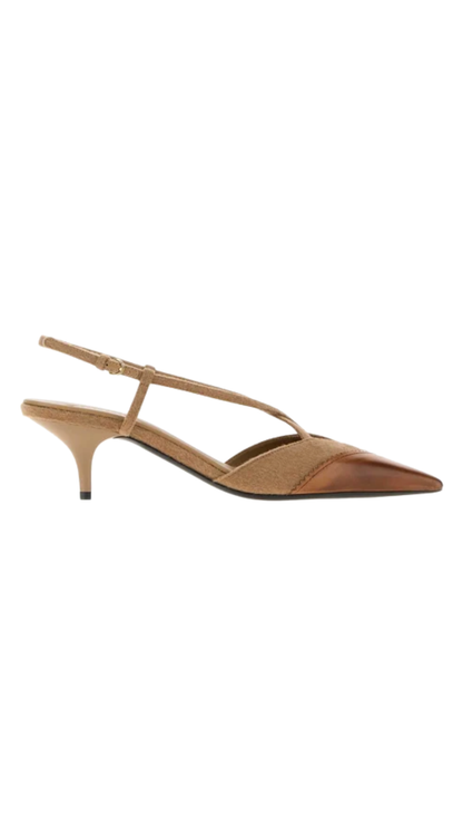 Slingback Pumps in Tobacco