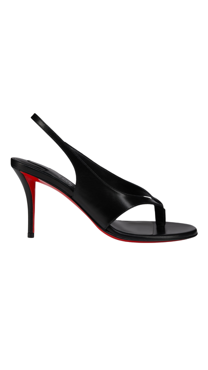 Miss Z Infradita in Kid Leather - Black - Women