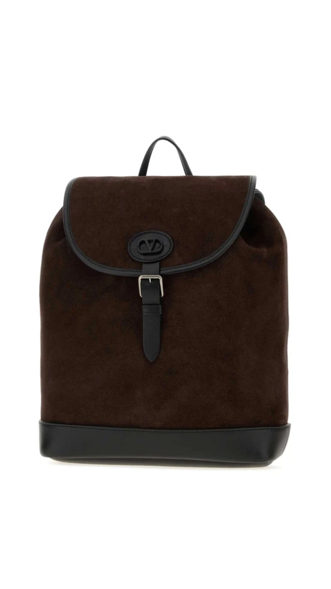 VLogo Suede Backpack in Brown