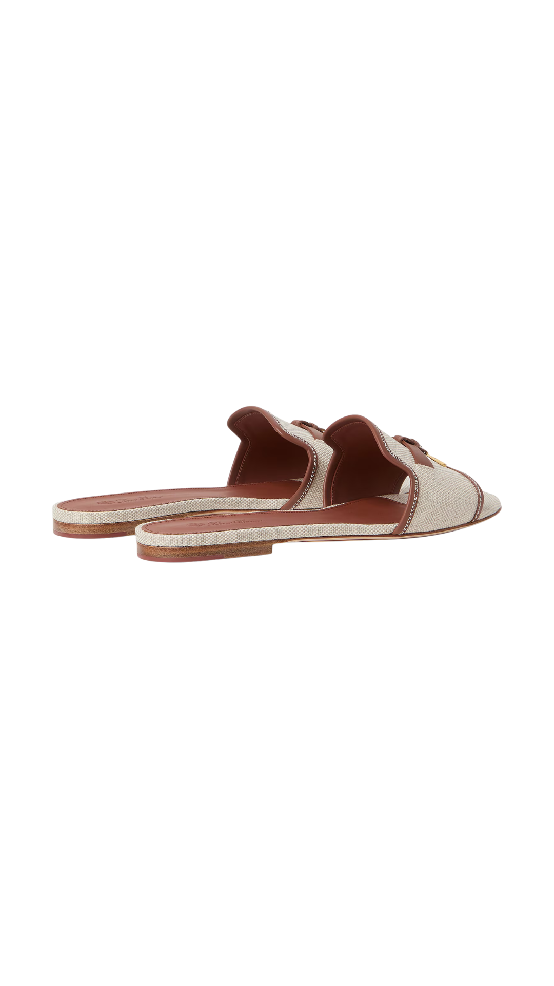 Summer Charms Sandal in Natural/Caramel Sugar Cotton, Linen