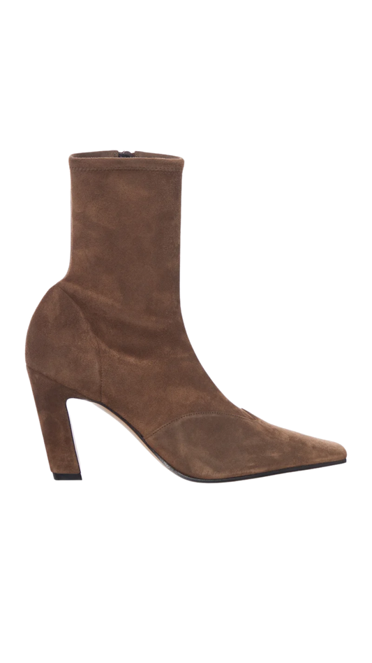Nevada Stretch High Boot in Brown Suede