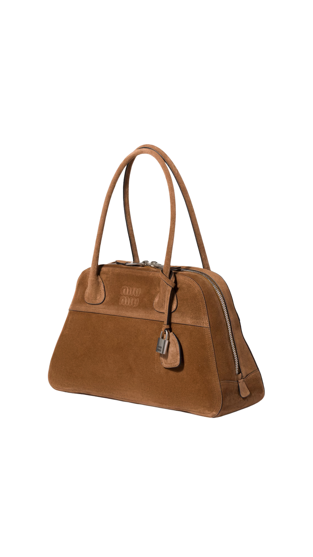 Vivant Suede Bag in Cocoa Brown
