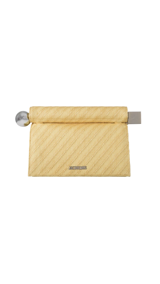 Rond Carré Clutch Bag in Yellow