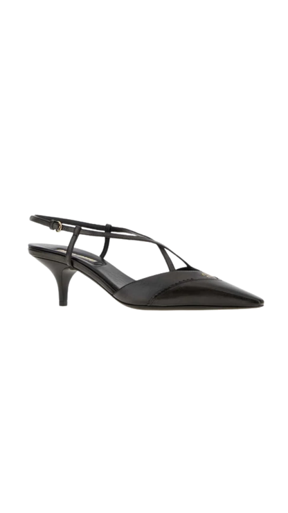 Slingback Pumps in Black