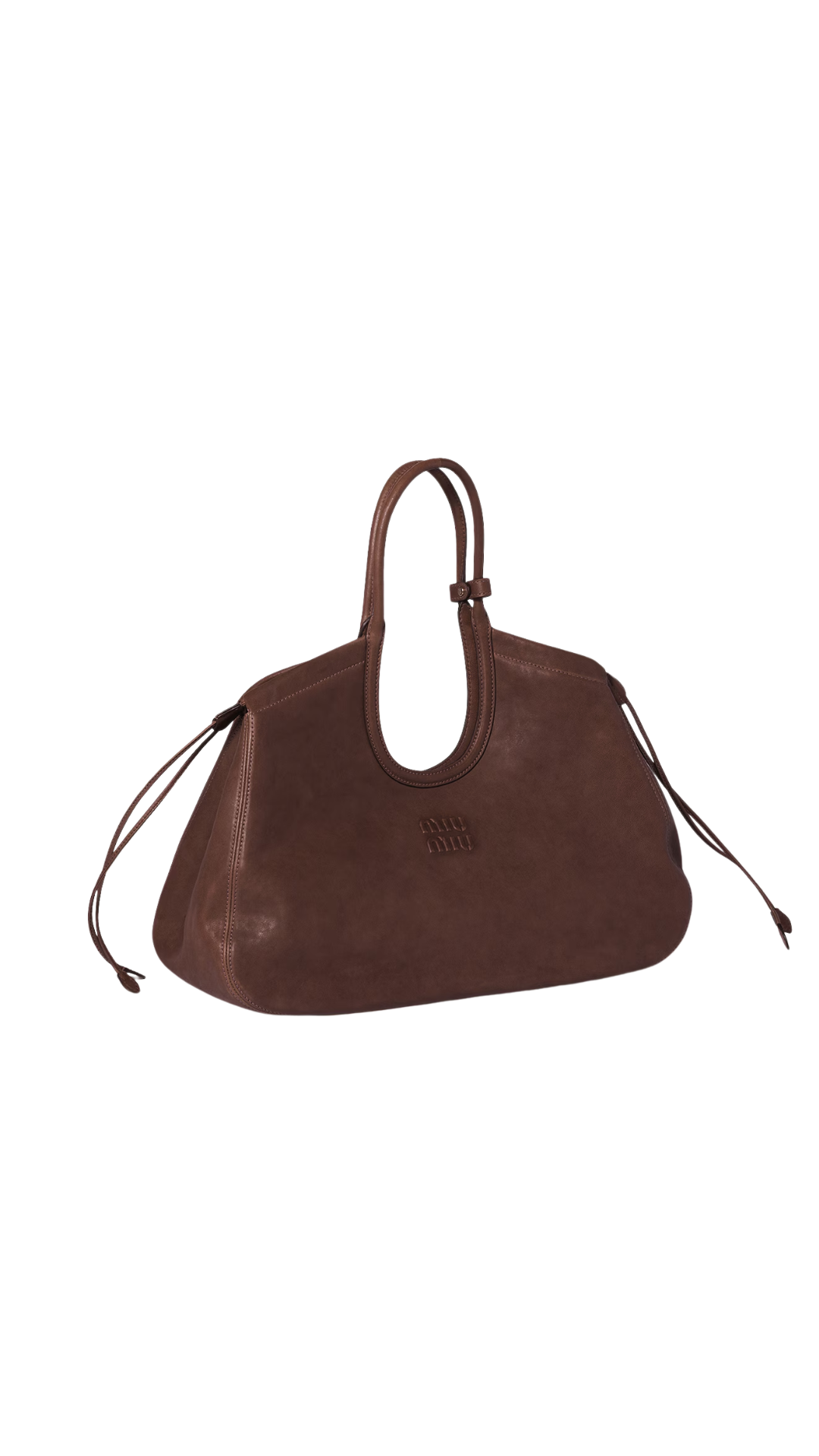 Ivy Nappa Leather Shopping Bag in Briarwood