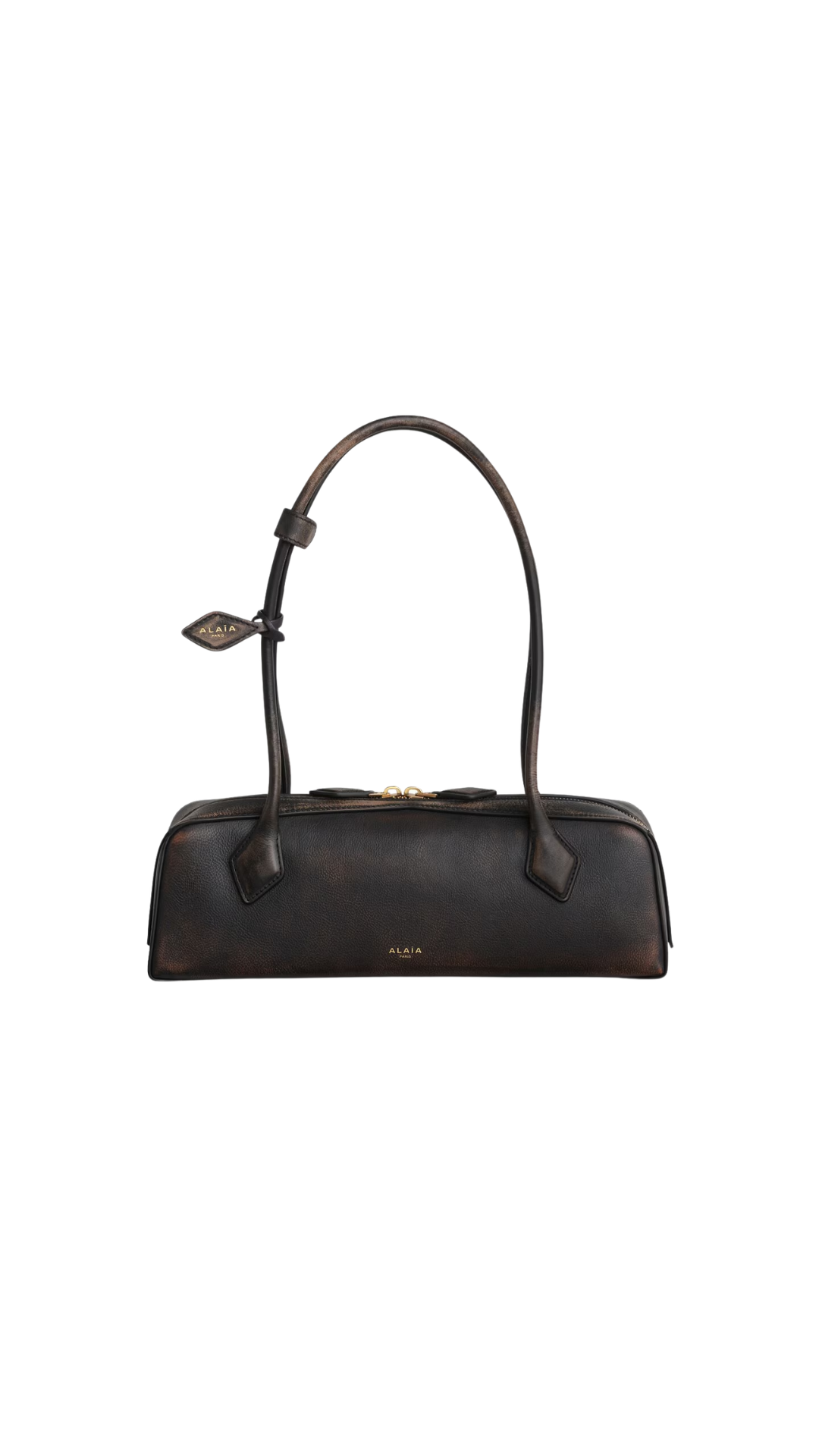 Le Teckel Medium Bag In Aged Leather