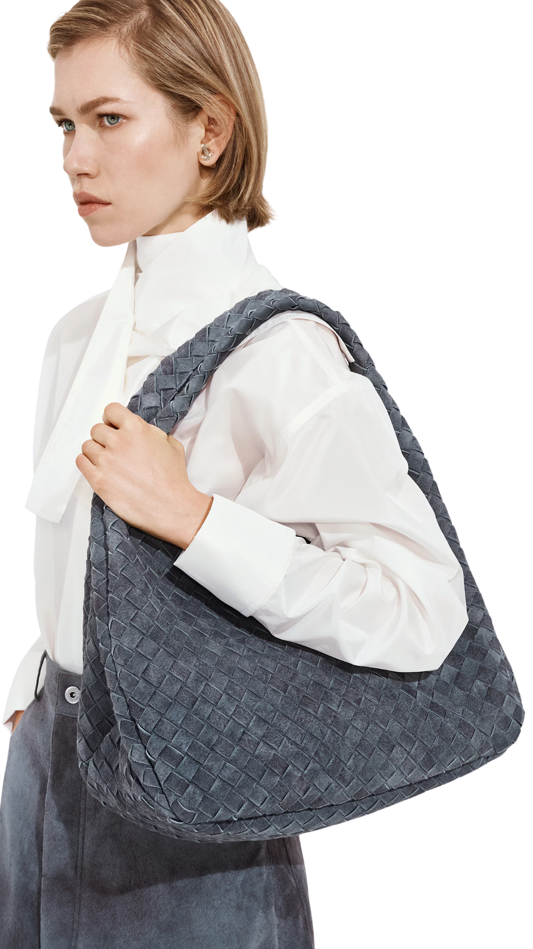 Large Campana in Cloudy Indigo