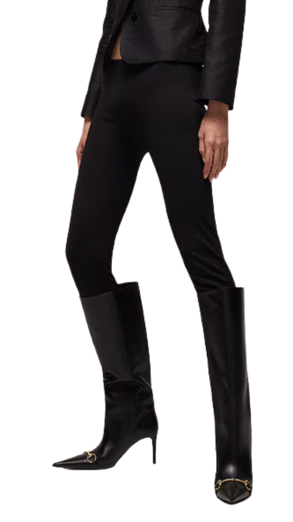 Donna Slip-on Boot in Black Leather
