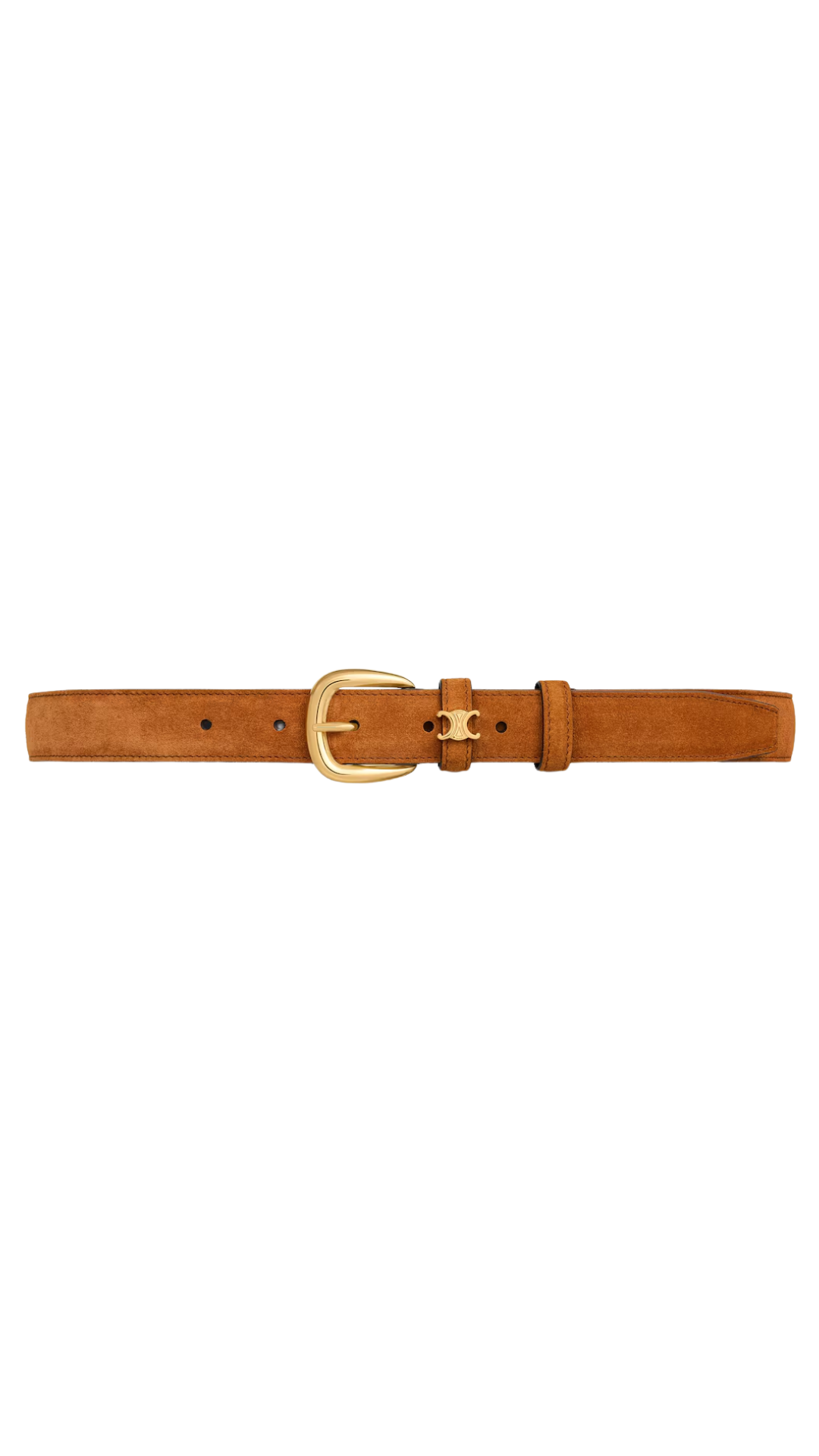 Vivienne Belt 25mm in Fauve Suede Calfskin