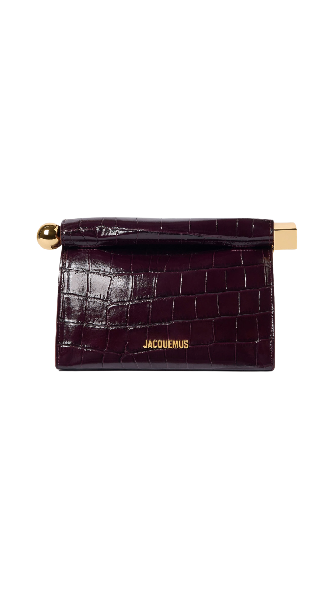 The Rond Carré Bag in Dark Burgundy