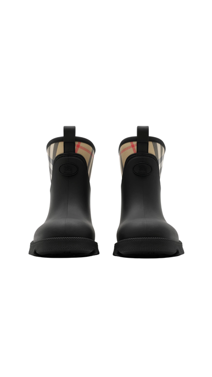Rubber Marsh Stamp Low Boots in Black