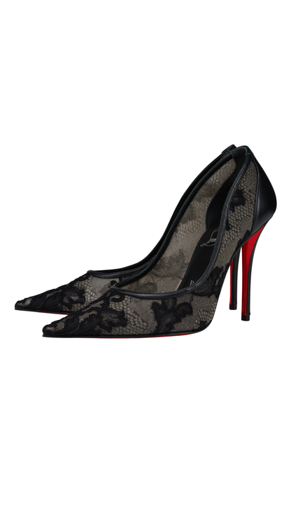Miss Z Mesh in Mesh and lace - Black