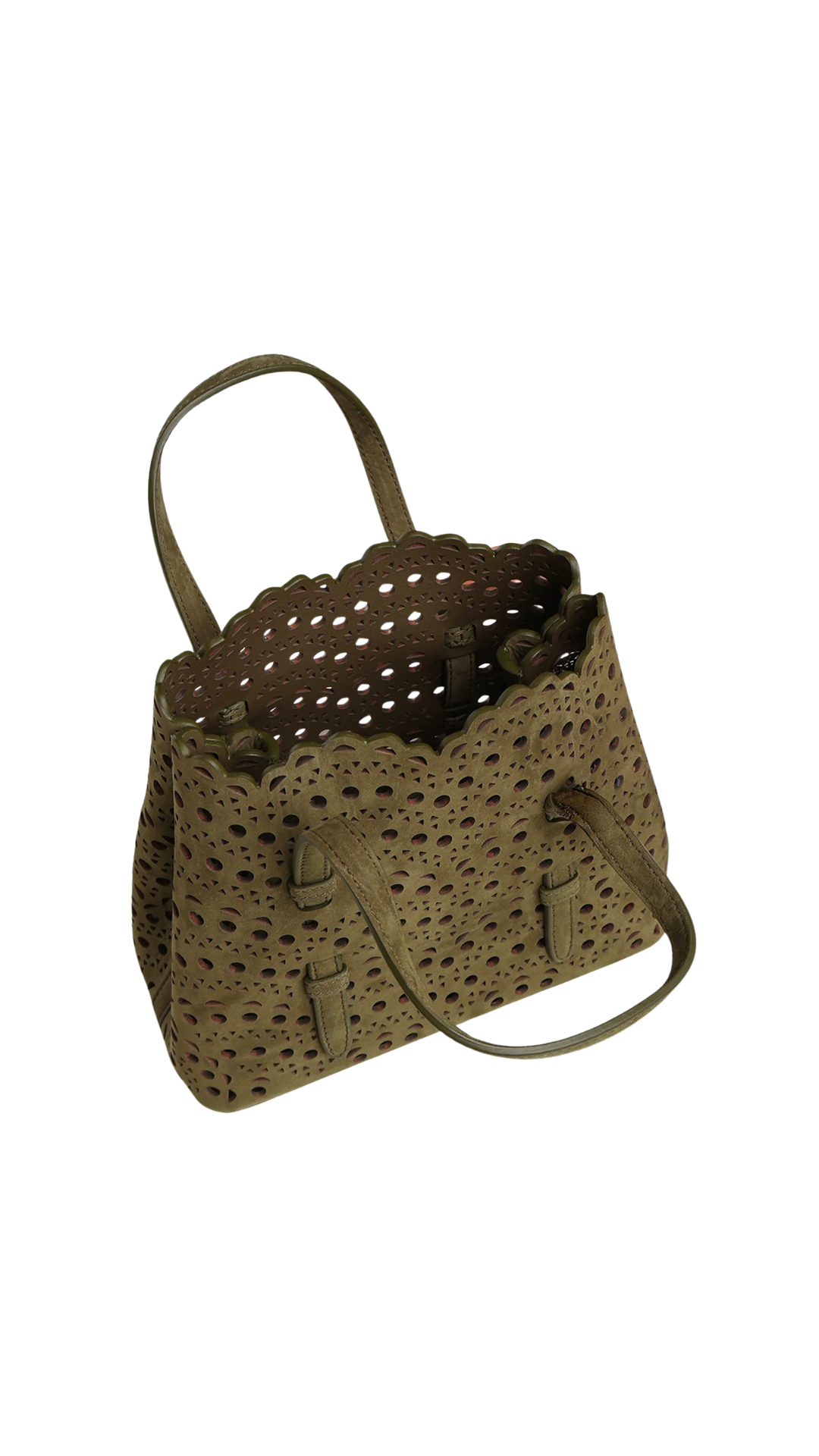 Mina 20 Bag in Green Vienne Wave Nubuck