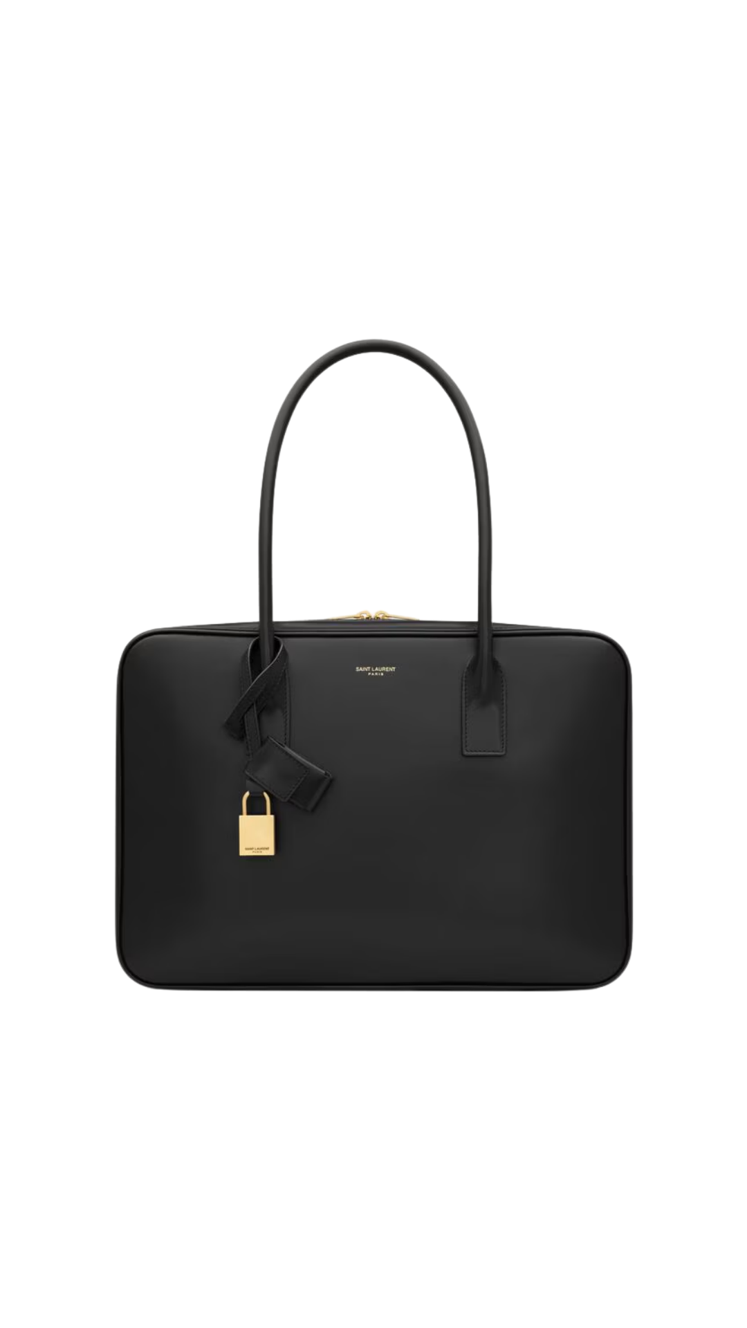 Bolso Sac De Jour Bauletto en piel negra Saint Laurent
