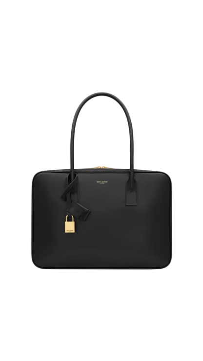 Bolso Sac De Jour Bauletto en piel negra Saint Laurent