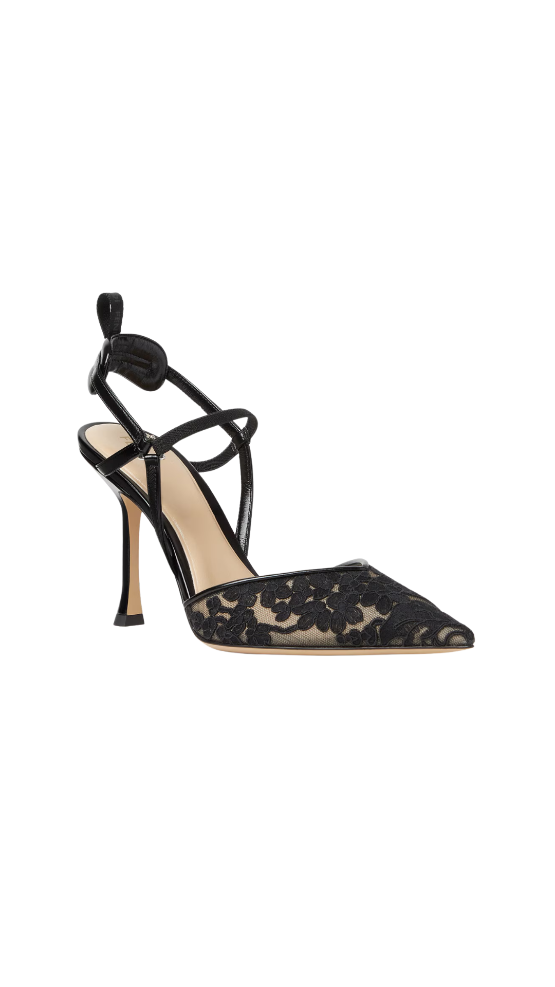 Very Colibrì Black tulle Hig-Heeled Slingbacks
