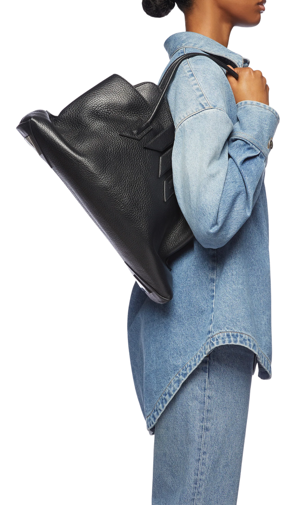 La Passeggiata Medium Black Top Handle